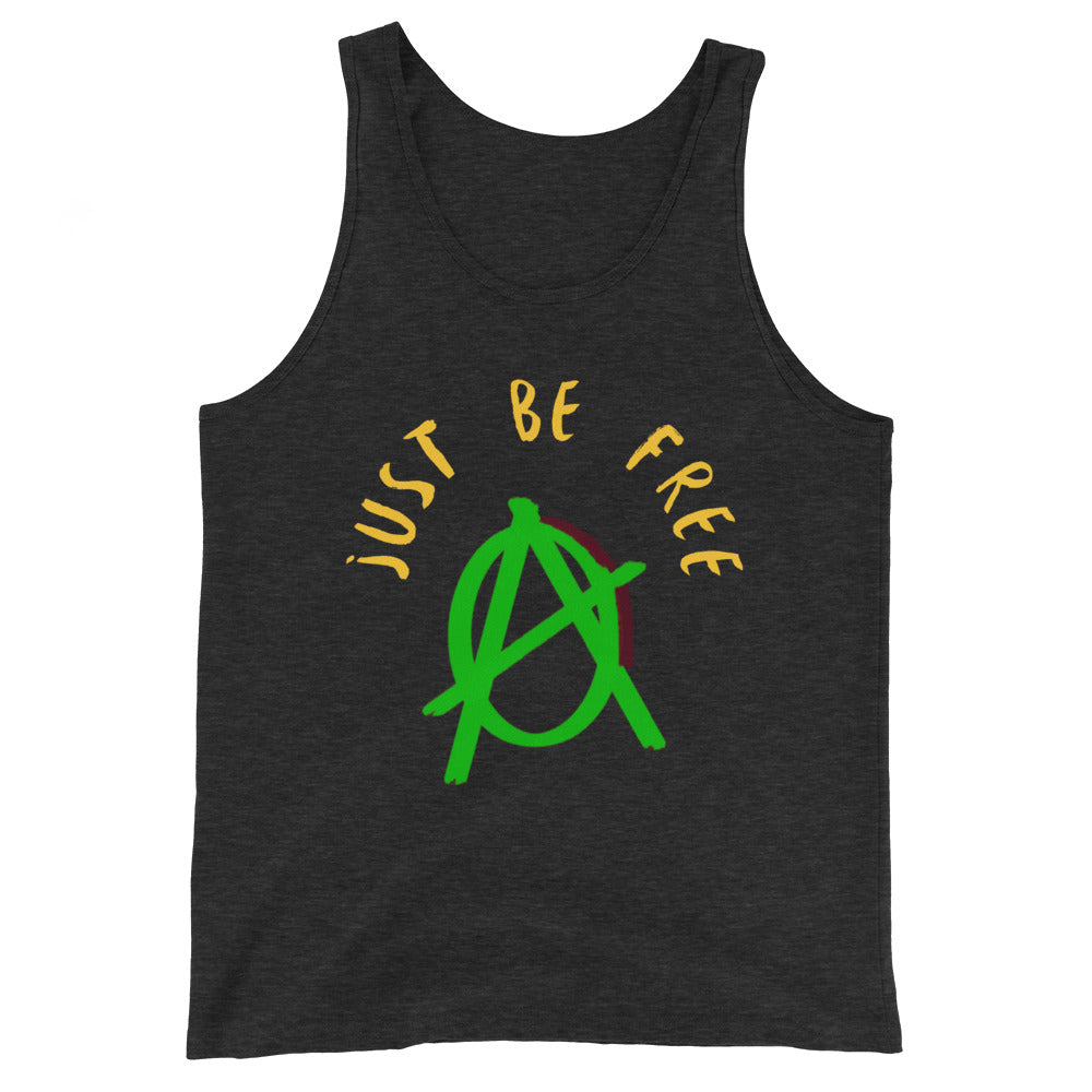 Anarchy Wear "Just Be Free" Green Unisex Tank Top