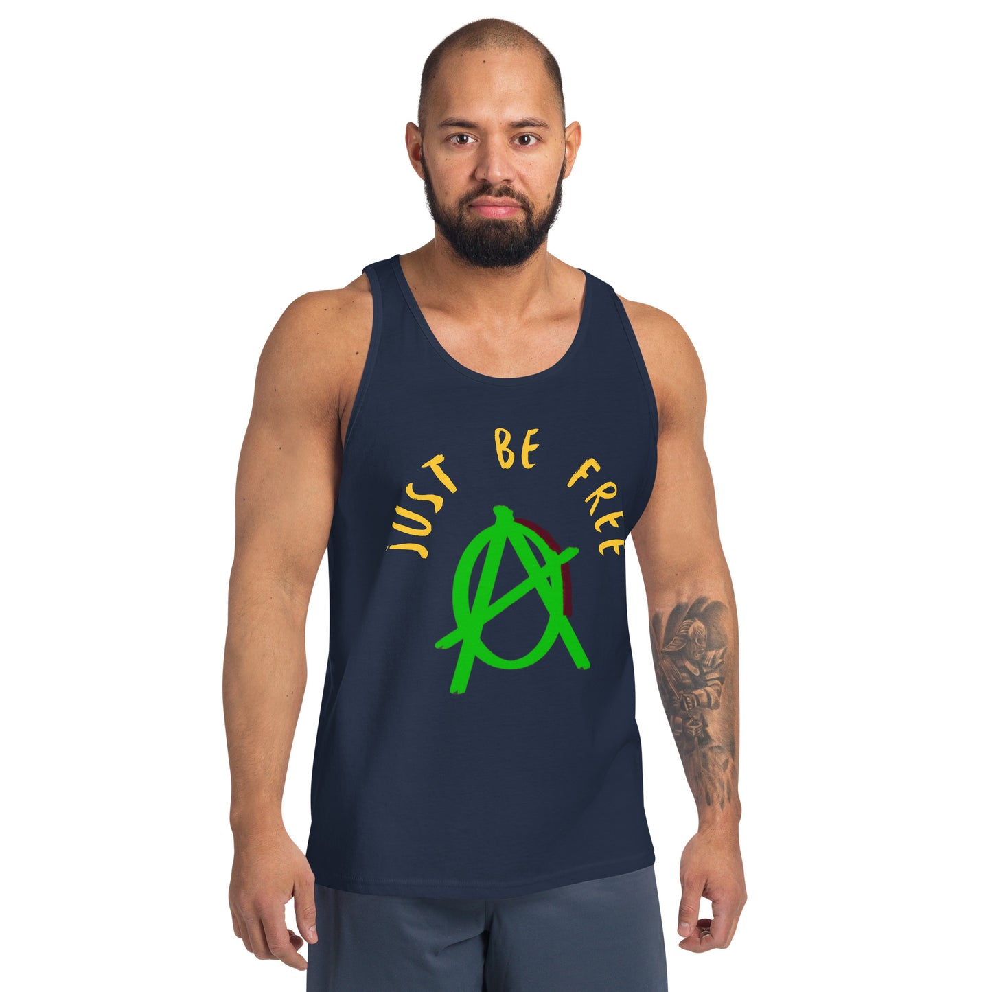 Anarchy Wear "Just Be Free" Green Unisex Tank Top