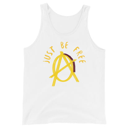 Anarchy Wear "Just Be Free" Gold Unisex Tank Top