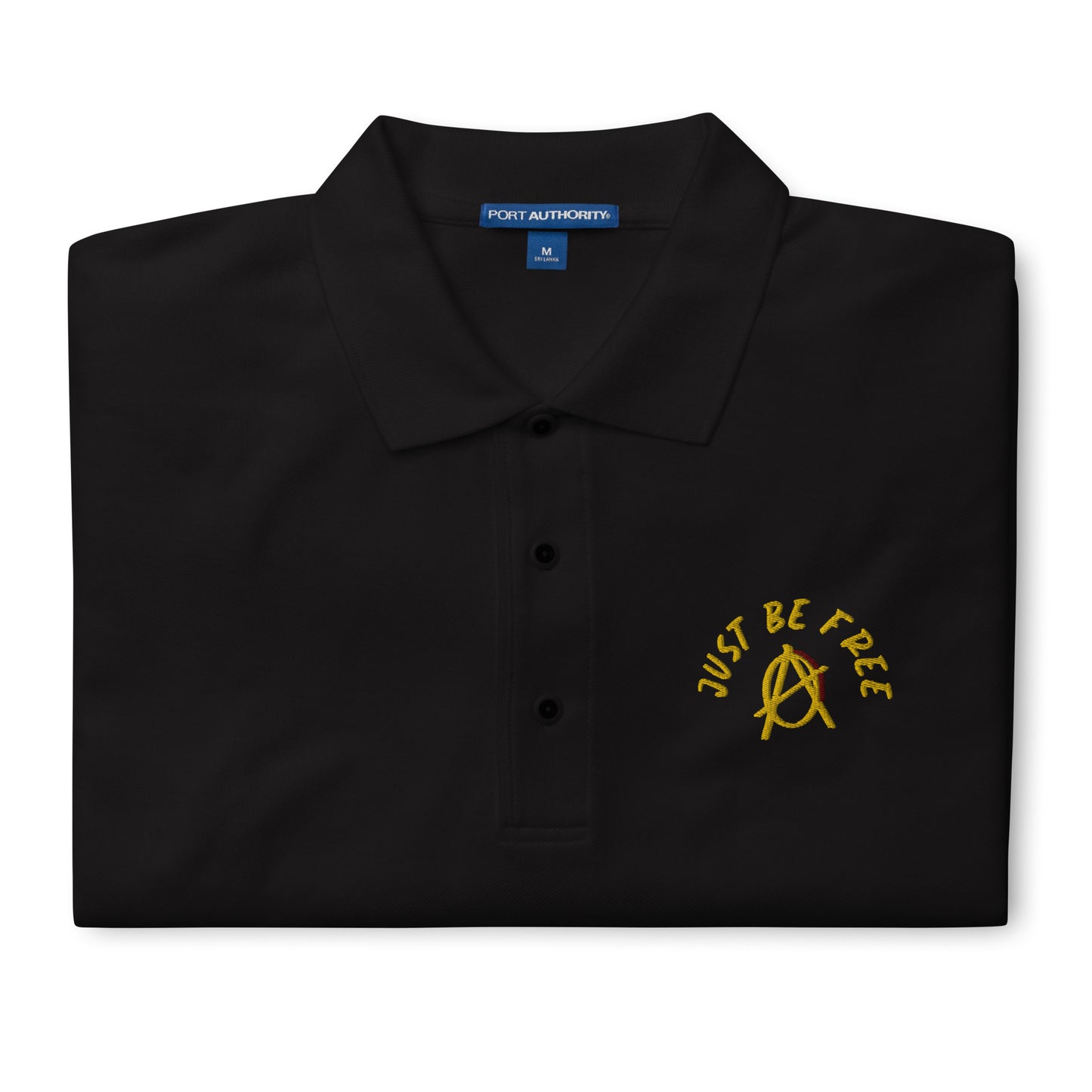 Anarchy Wear "Just Be Free" Men's Premium Polo