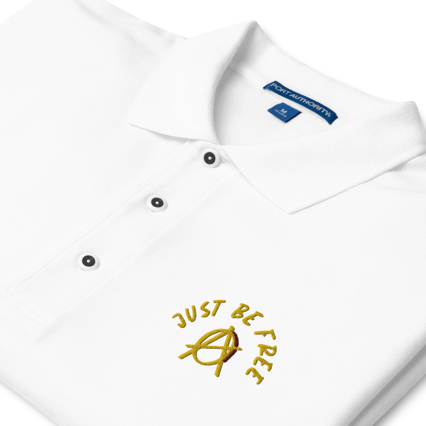 Anarchy Wear "Just Be Free" Men's Premium Polo