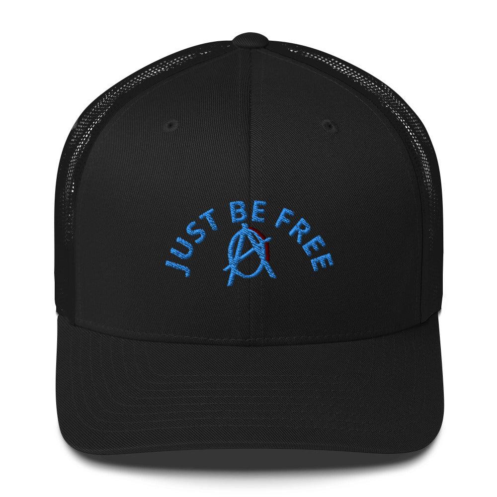 Anarchy Wear "JUST BE FREE" Blue Trucker Cap - AnarchyWear