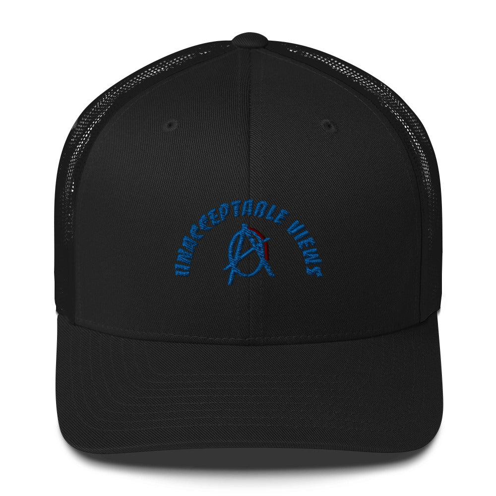 Anarchy Wear "Unacceptable Views" Blue Trucker Cap - AnarchyWear