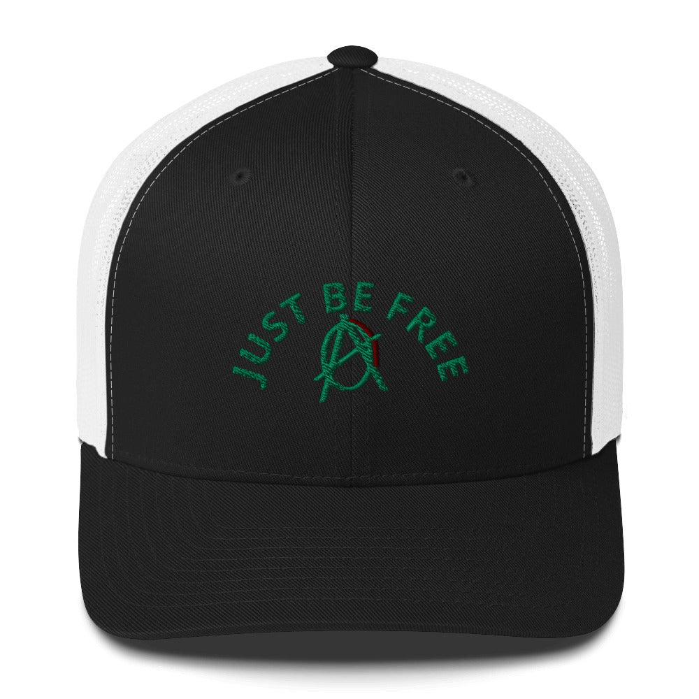 Anarchy Wear "JUST BE FREE" Green Trucker Cap - AnarchyWear