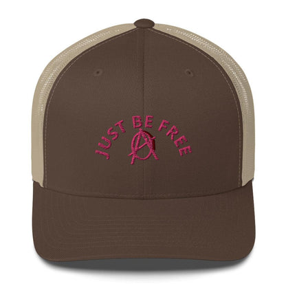 Anarchy Wear "JUST BE FREE" Pink Trucker Cap - AnarchyWear