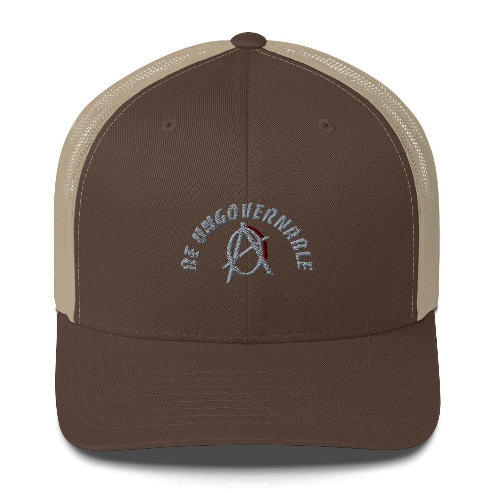 Anarchy Wear "Be Ungovernable" Grey Trucker Cap - AnarchyWear