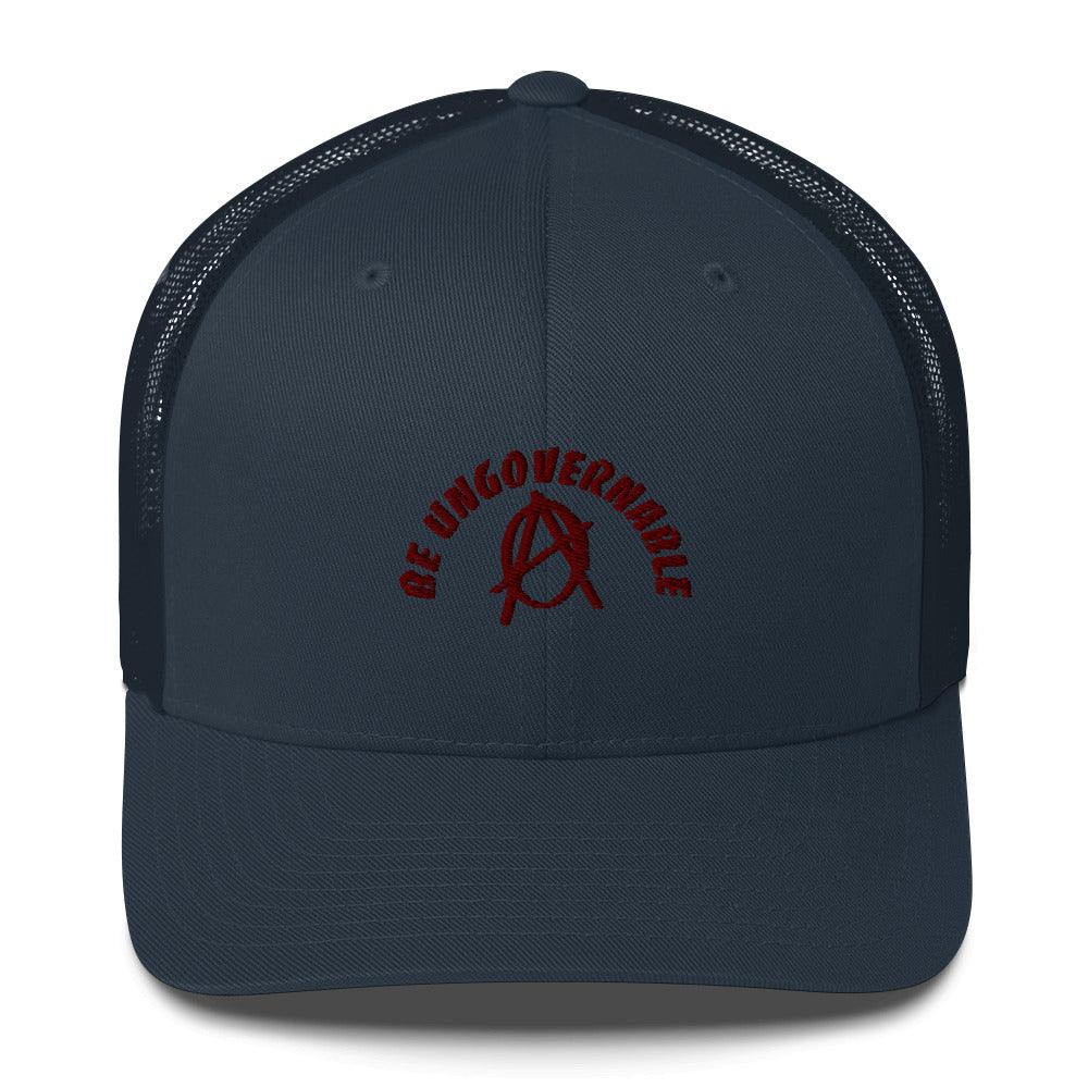 Anarchy Wear "Be Ungovernable" Red Trucker Cap - AnarchyWear