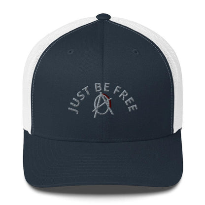 Anarchy Wear "JUST BE FREE" Grey Trucker Cap - AnarchyWear