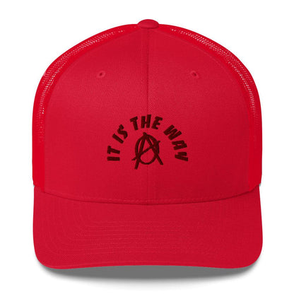 Anarchy Wear "It Is The Way" Red Trucker Cap - AnarchyWear