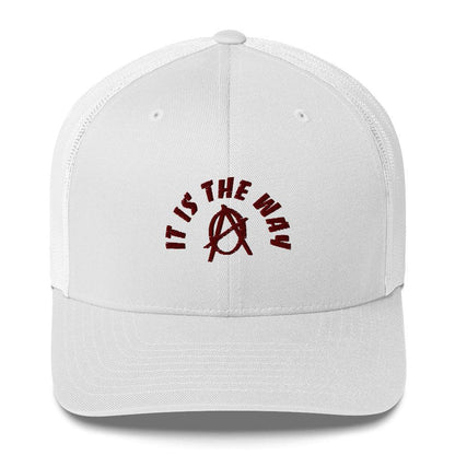 Anarchy Wear "It Is The Way" Red Trucker Cap - AnarchyWear