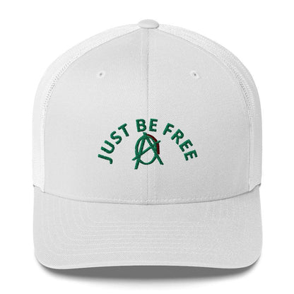 Anarchy Wear "JUST BE FREE" Green Trucker Cap - AnarchyWear