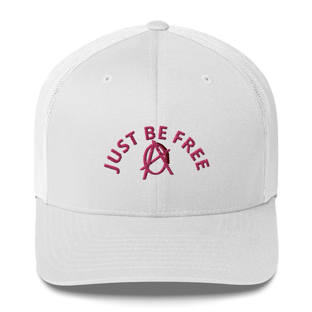 Anarchy Wear "JUST BE FREE" Pink Trucker Cap - AnarchyWear