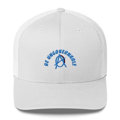 Anarchy Wear "Be Ungovernable" Blue Trucker Cap - AnarchyWear