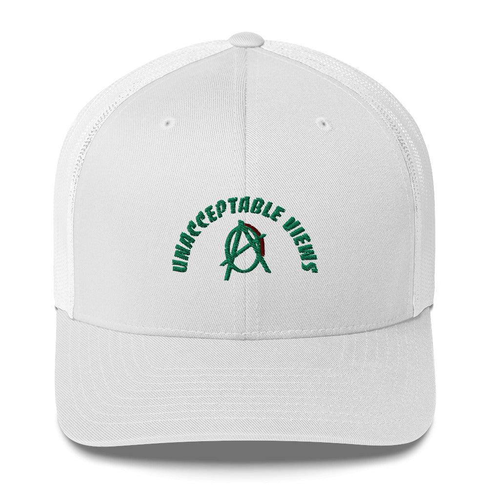 Anarchy Wear "Unacceptable Views" Green Trucker Cap - AnarchyWear