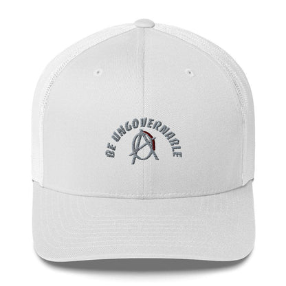 Anarchy Wear "Be Ungovernable" Grey Trucker Cap - AnarchyWear