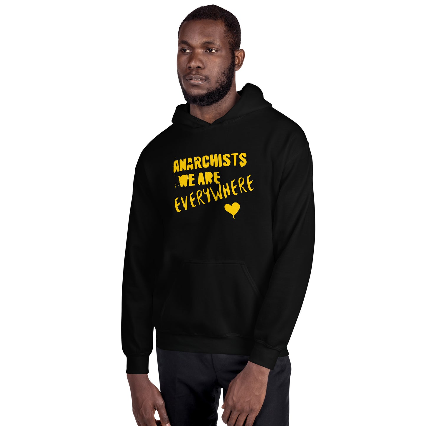 Anarchy Wear "We Are Every Where" Gold Unisex Hoodie