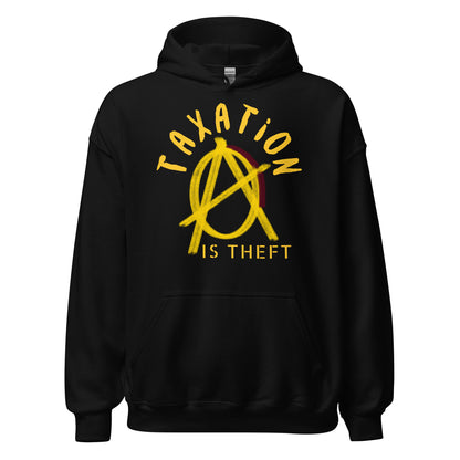 Anarchy Wear Gold "Taxation Is Theft" Hoodie