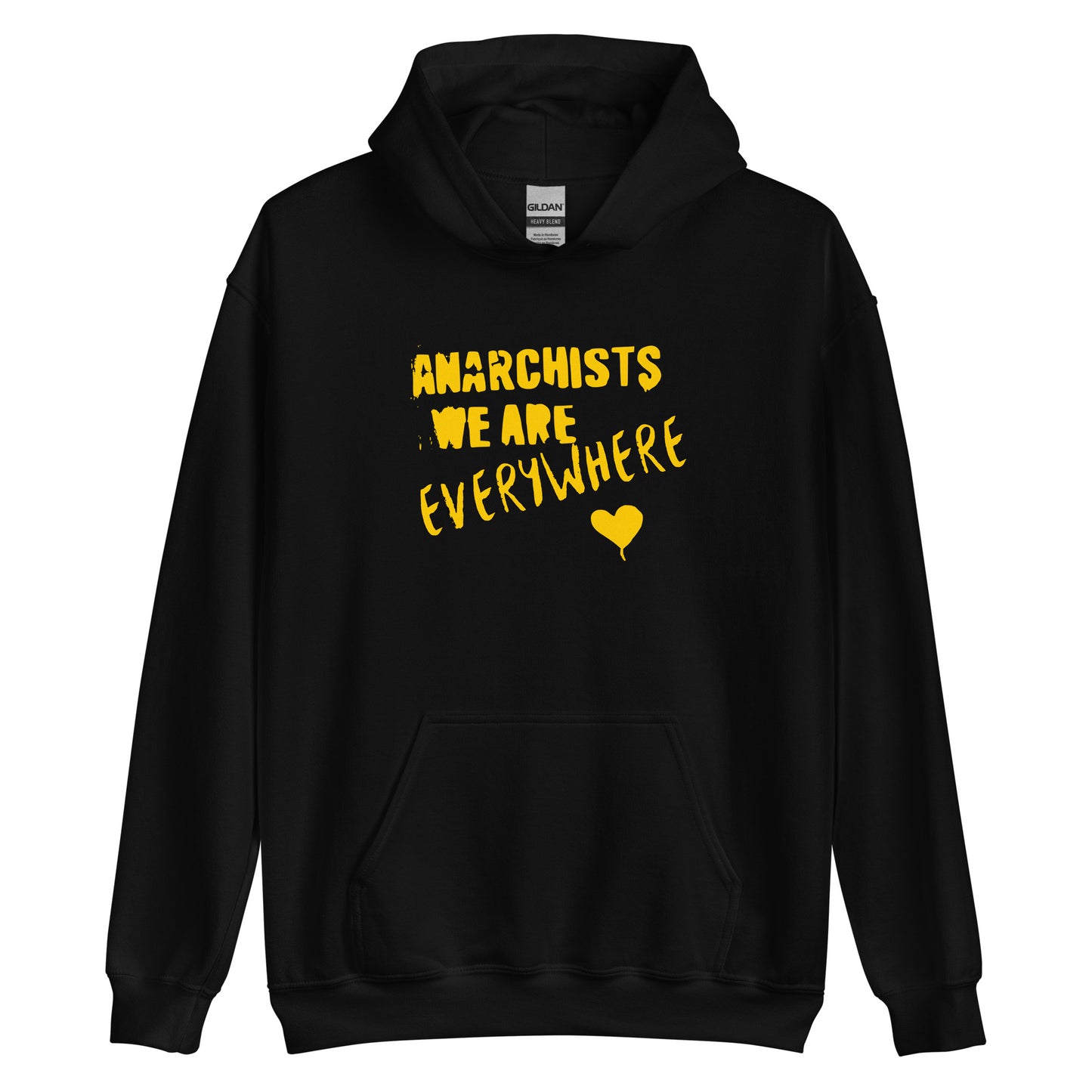 Anarchy Wear "We Are Every Where" Gold Unisex Hoodie