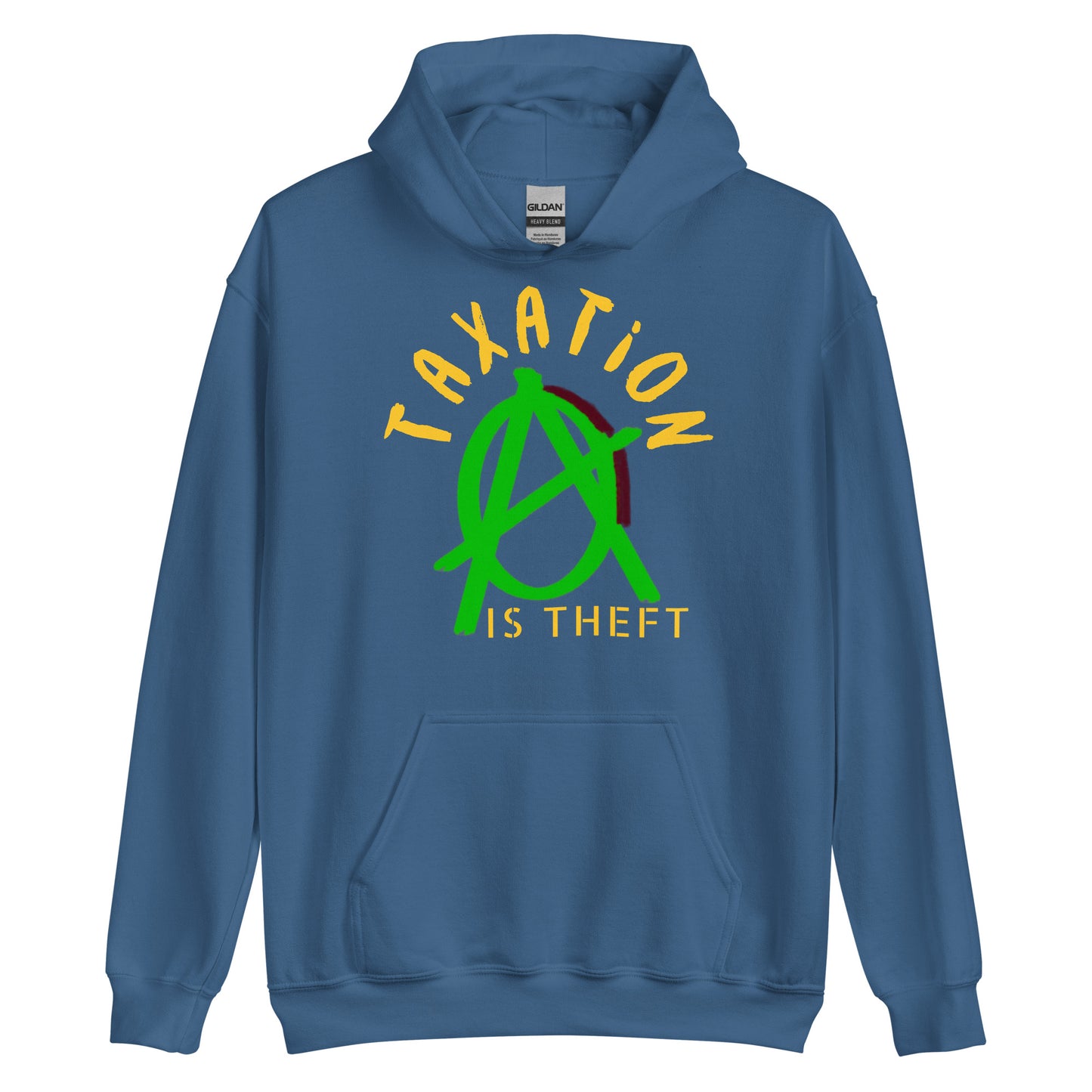 Anarchy Wear Green "Taxation Is Theft" Hoodie