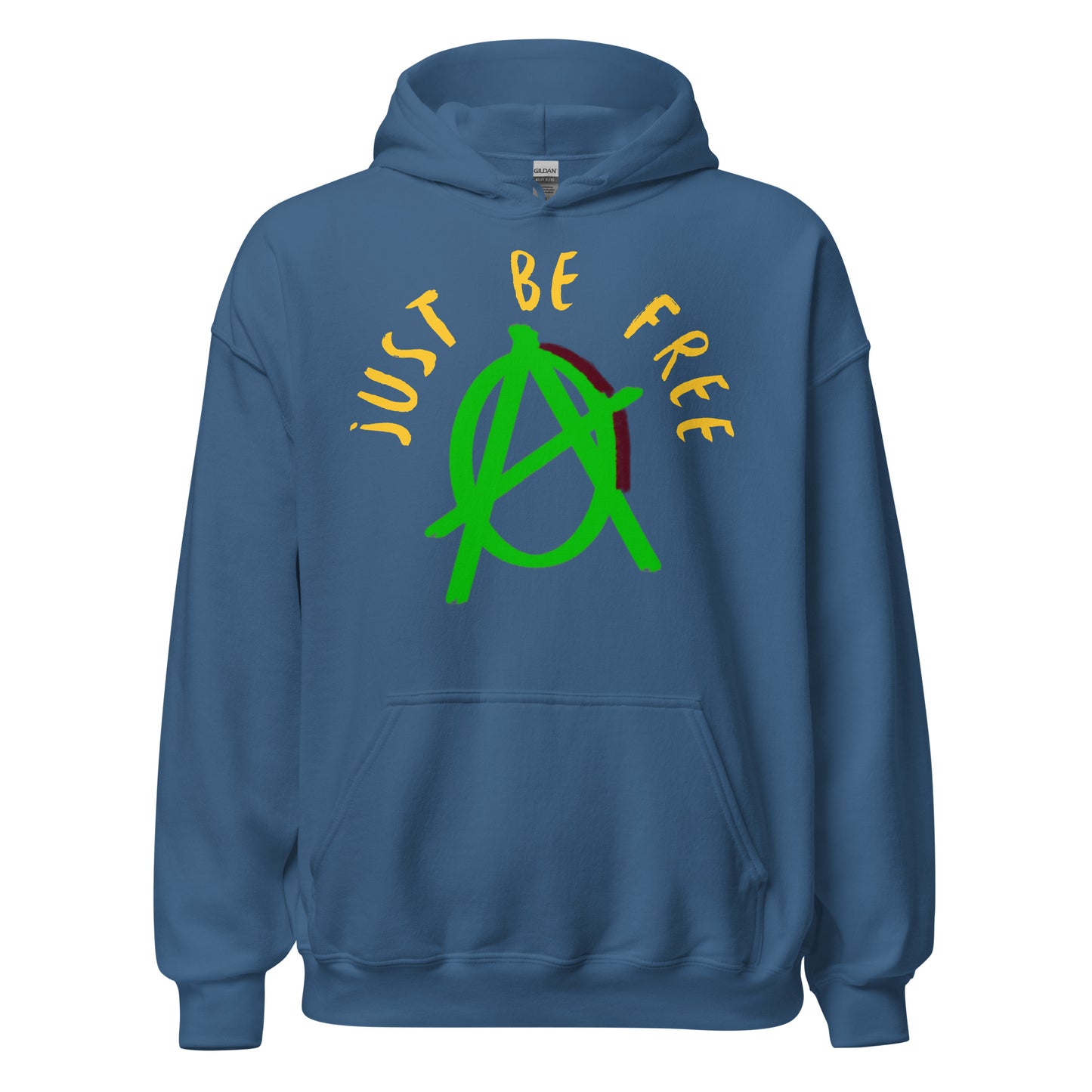 Anarchy Wear Green "Just Be Free" Hoodie