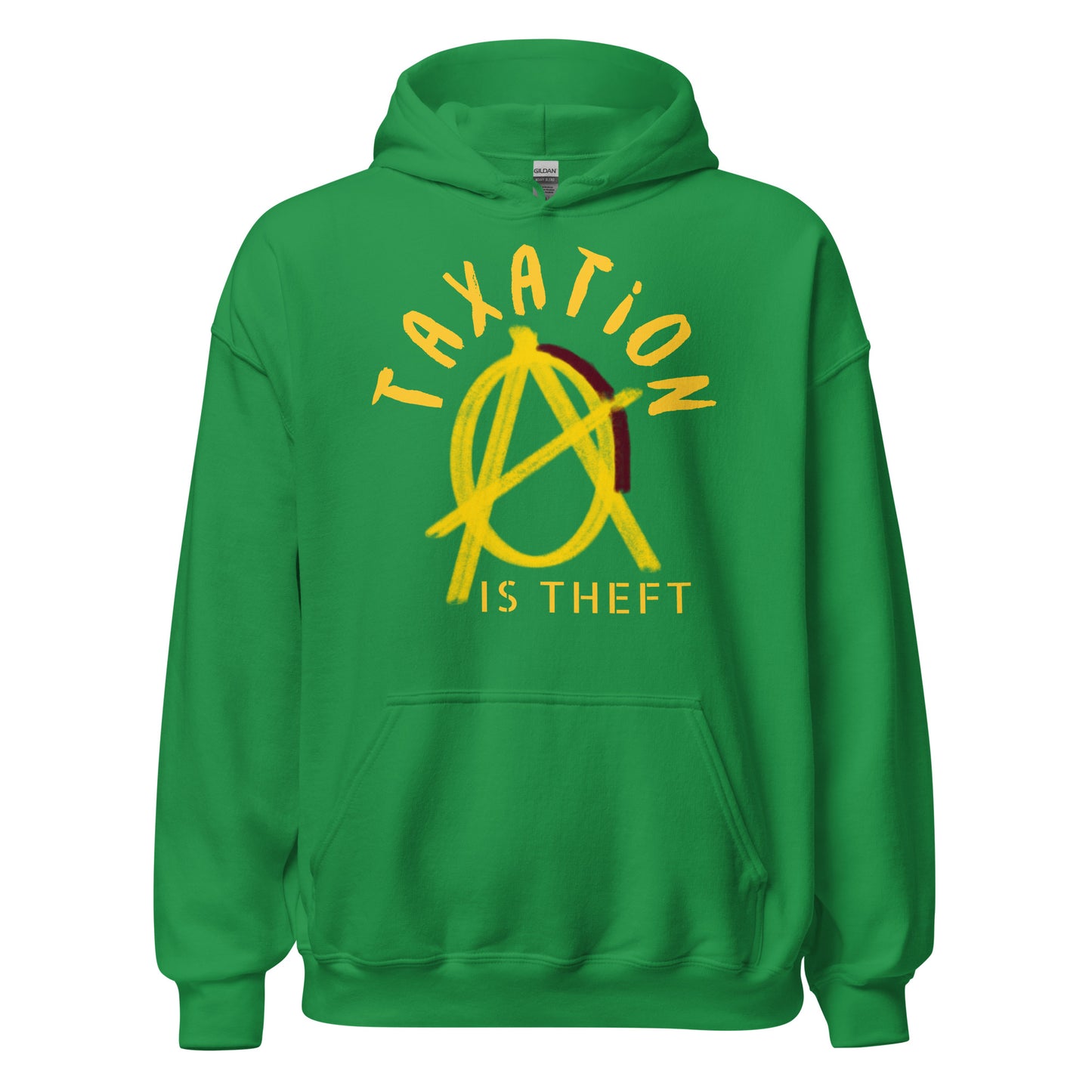 Anarchy Wear Gold "Taxation Is Theft" Hoodie