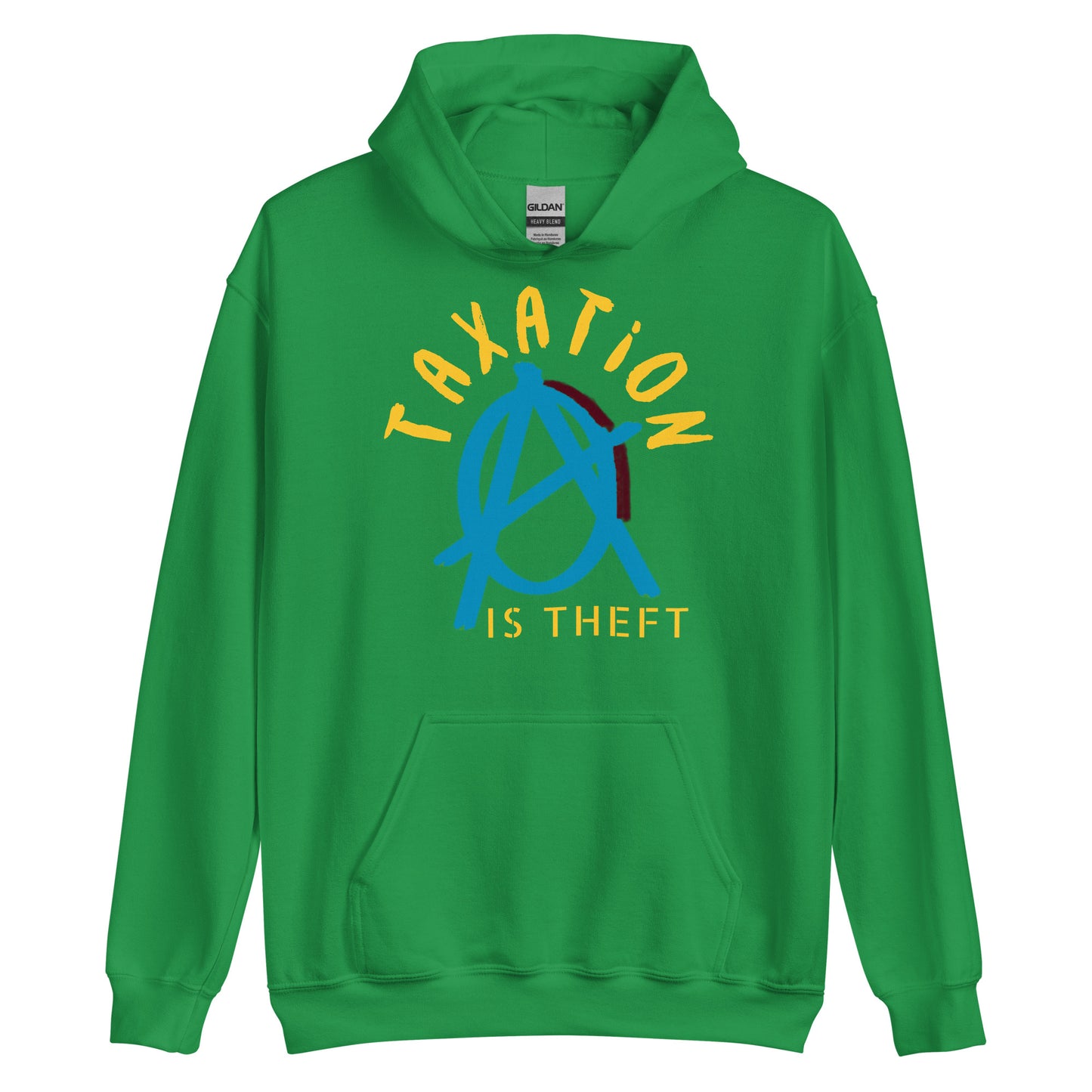 Anarchy Wear Blue "Taxation Is Theft" Hoodie
