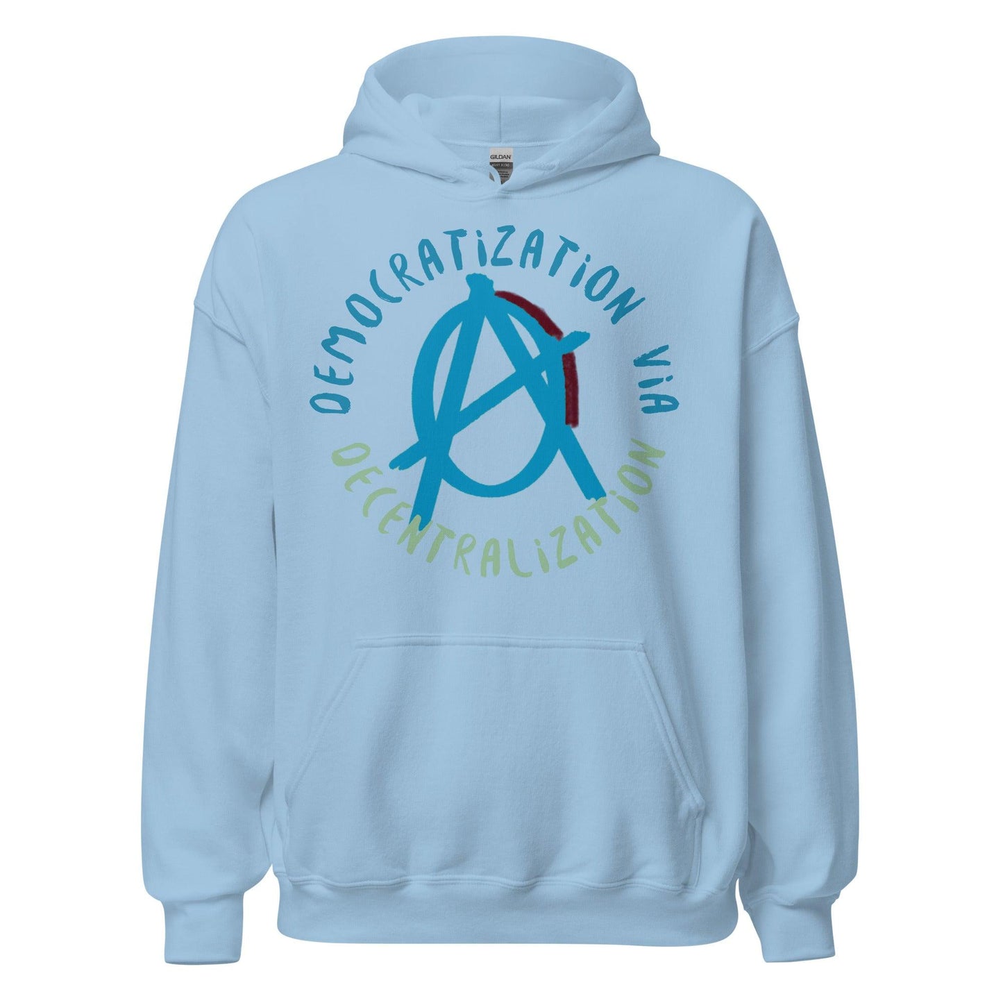 Anarchy Wear Blue "Decentralization" Hoodie - AnarchyWear