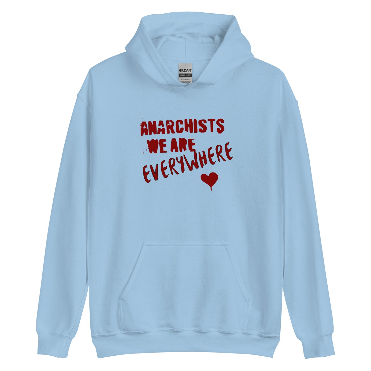 Anarchy Wear "We Are Every Where" Red Unisex Hoodie