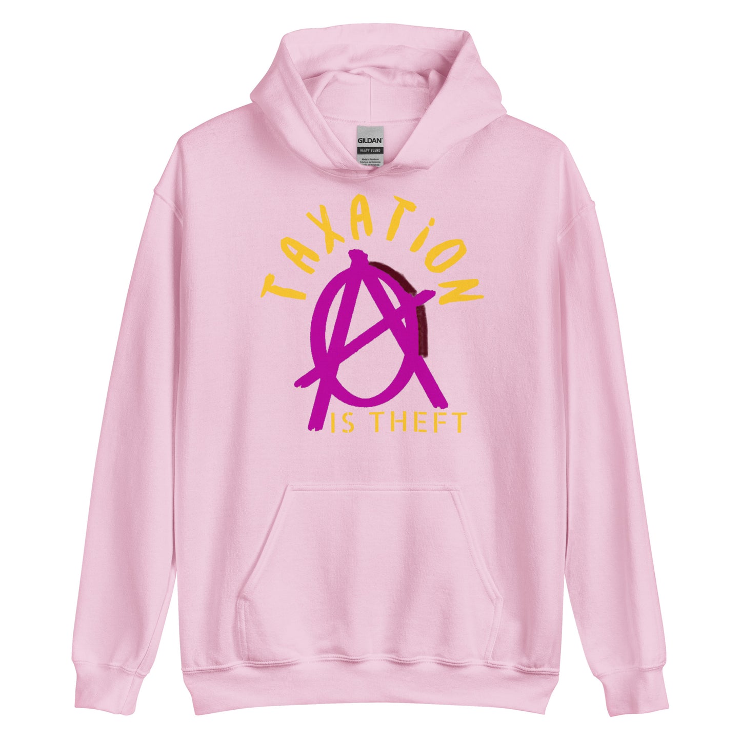 Anarchy Wear Pink "Taxation Is Theft" Hoodie