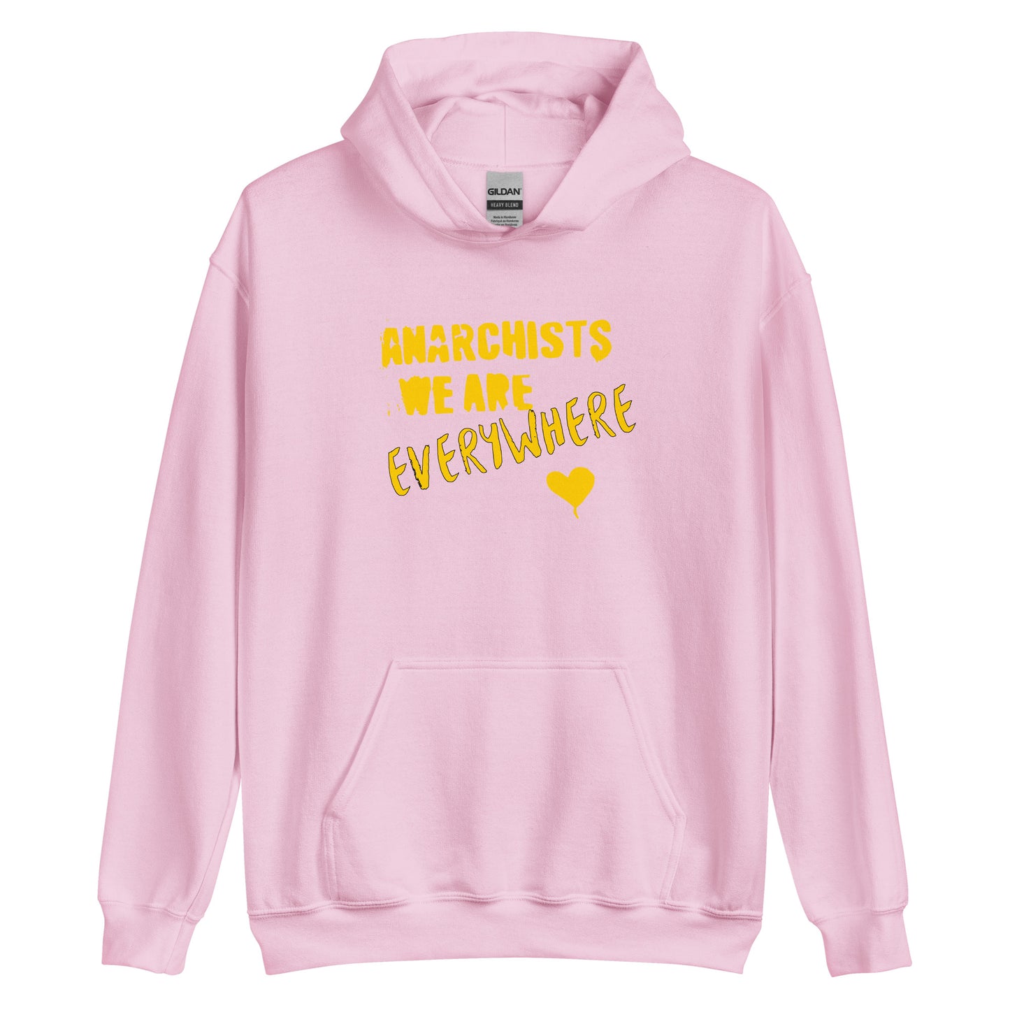 Anarchy Wear "We Are Every Where" Gold Unisex Hoodie