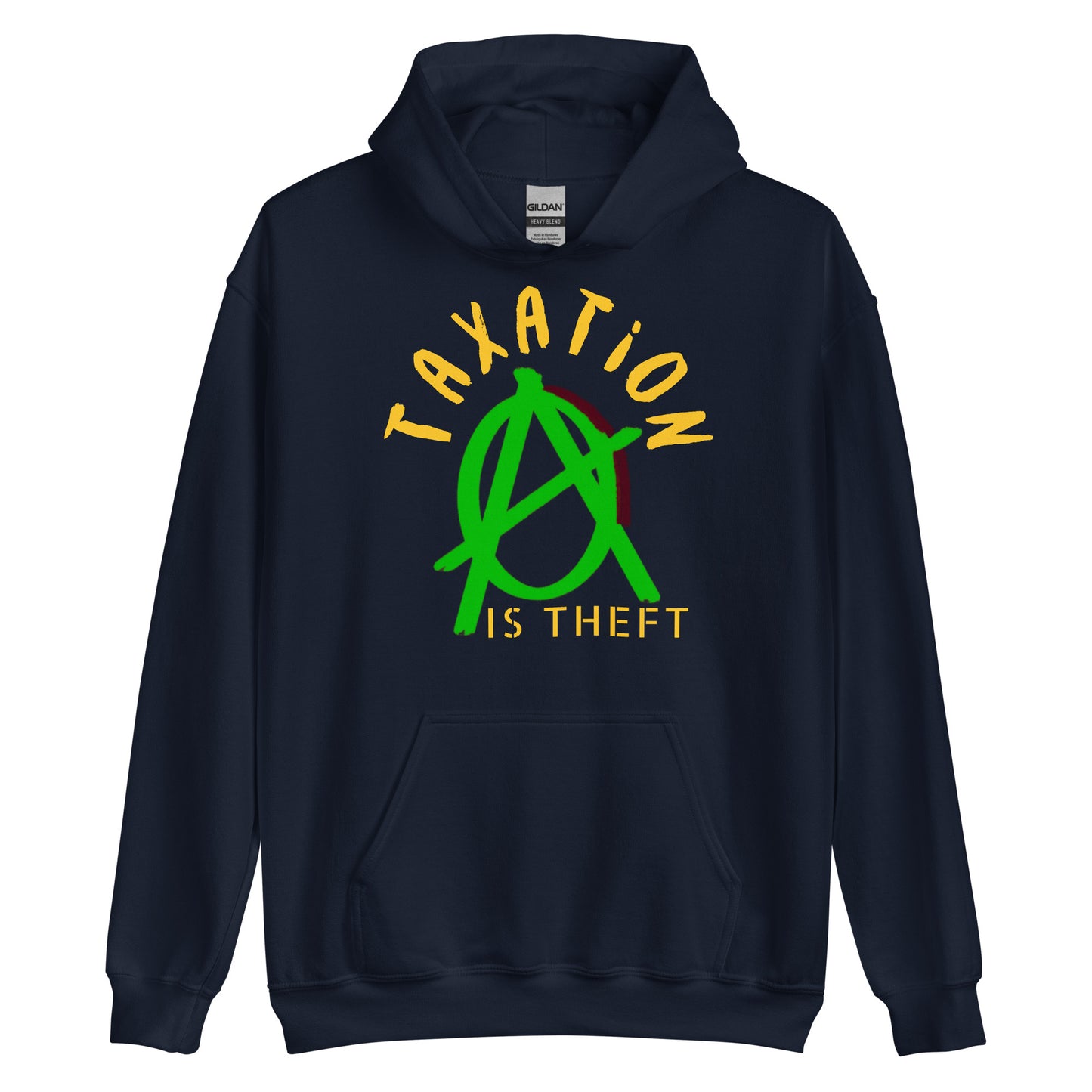 Anarchy Wear Green "Taxation Is Theft" Hoodie