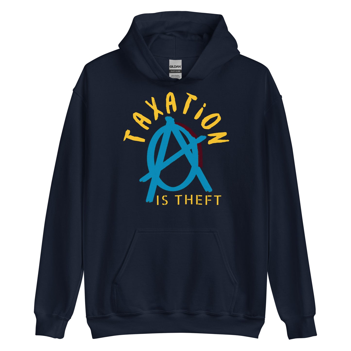 Anarchy Wear Blue "Taxation Is Theft" Hoodie