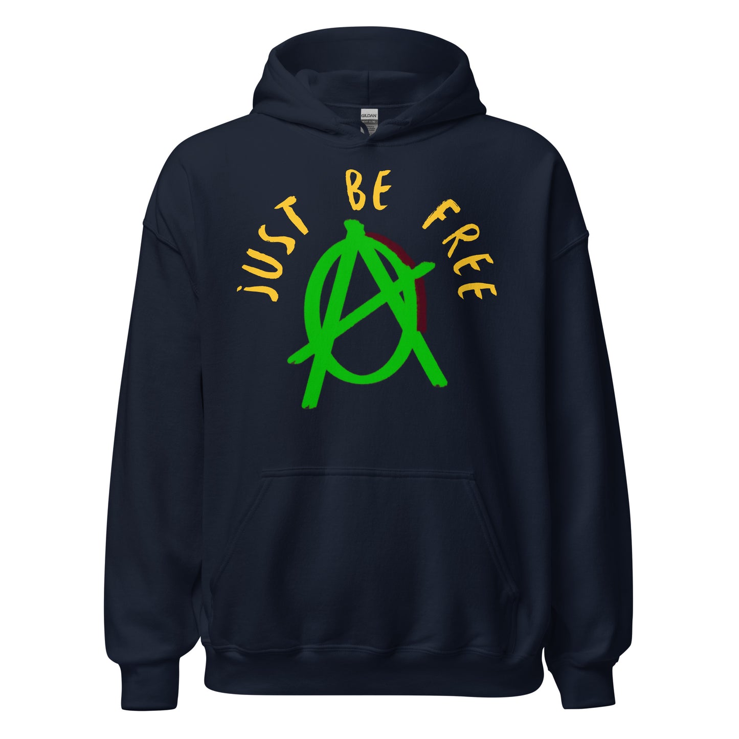 Anarchy Wear Green "Just Be Free" Hoodie