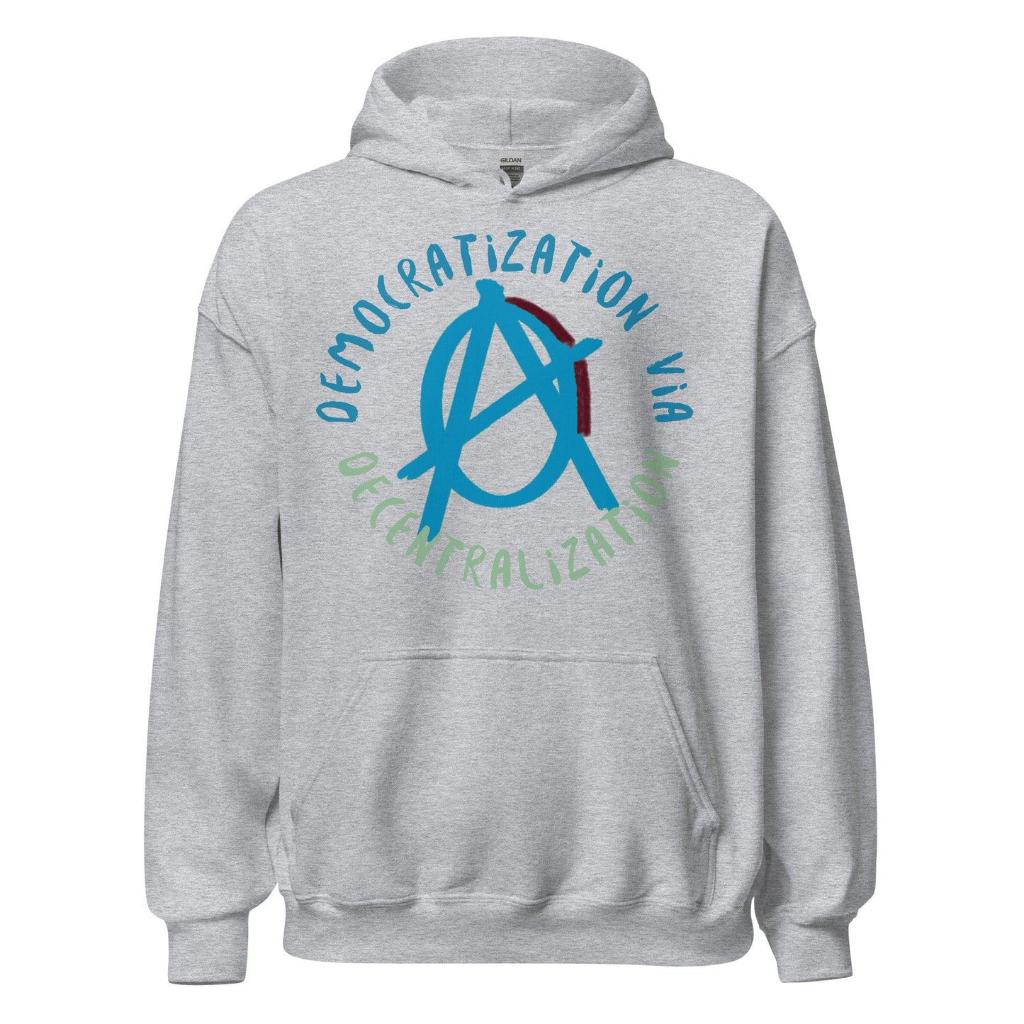 Anarchy Wear Blue "Decentralization" Hoodie - AnarchyWear