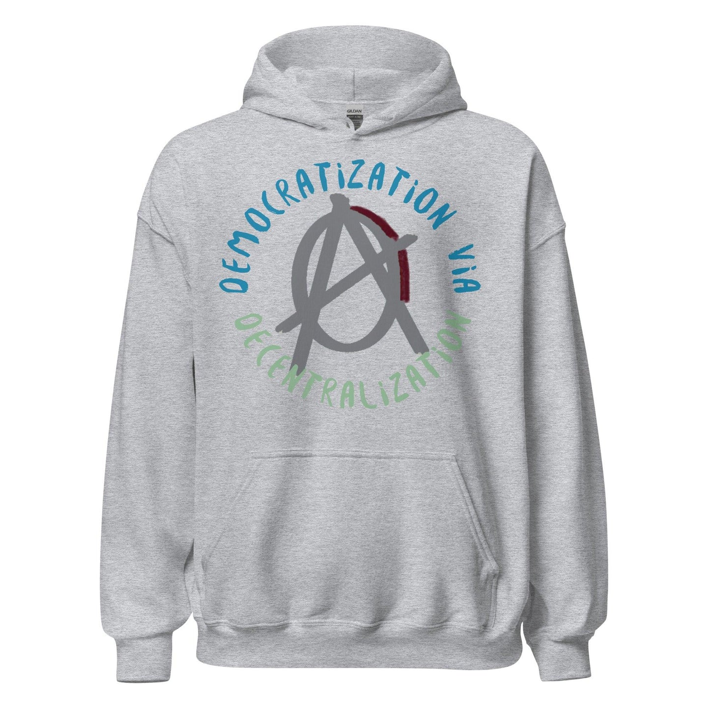 Anarchy Wear Agora Grey "Decentralization" Hoodie - AnarchyWear