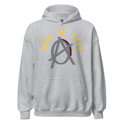 Anarchy Wear Agora Grey "Just Be Free" Hoodie