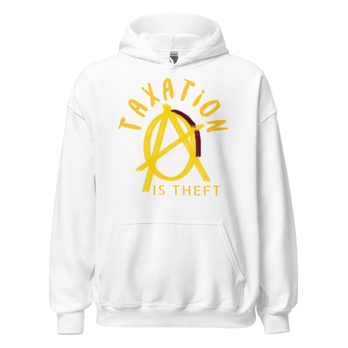 Anarchy Wear Gold "Taxation Is Theft" Hoodie