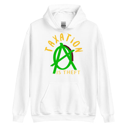Anarchy Wear Green "Taxation Is Theft" Hoodie