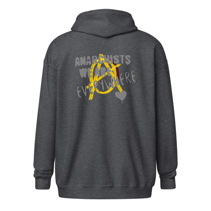 Anarchy Wear "We Are Every Where" Heavy Blend Zip Hoodie