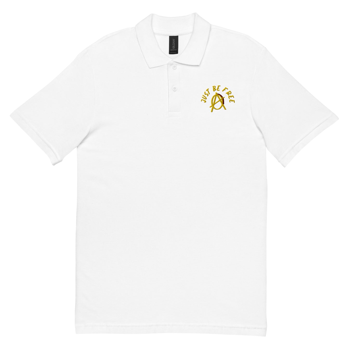 Anarchy Wear "Just Be Free" Unisex pique polo shirt