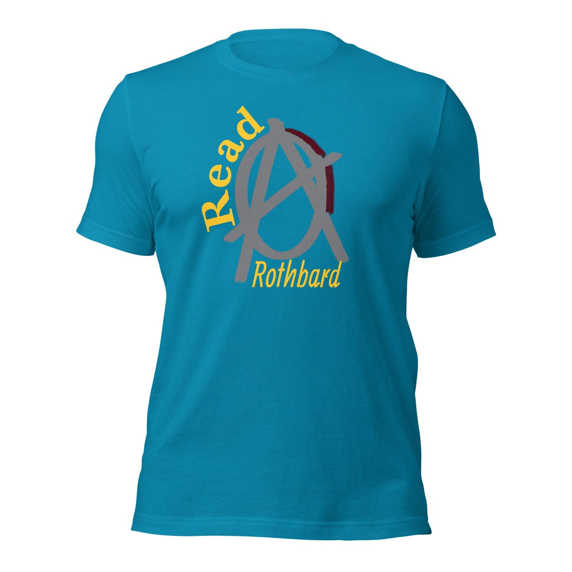 Anarchy Wear Agora Grey "Read Rothbard" Unisex t-shirt - AnarchyWear