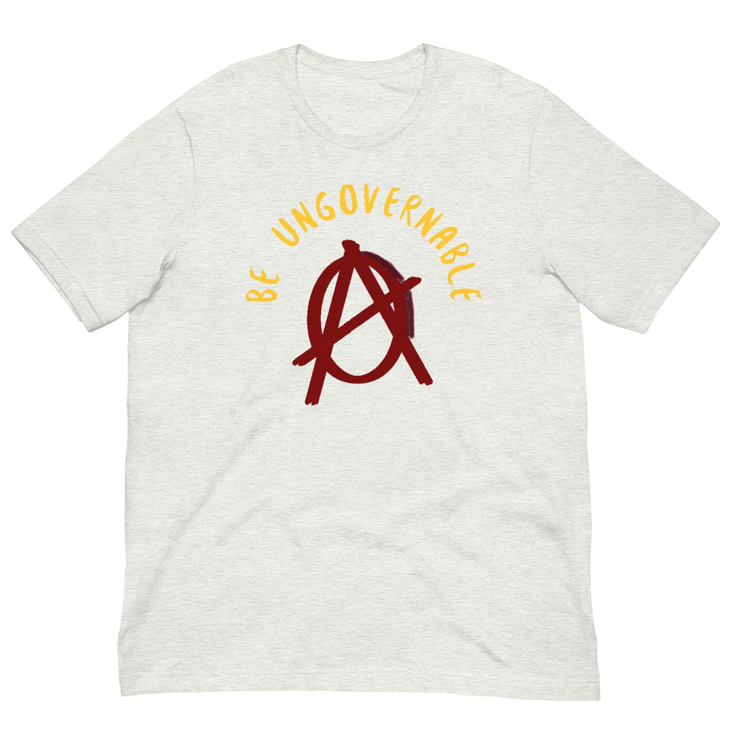 Anarchy Wear "Be Ungovernable" Red Pastels Unisex t-shirt