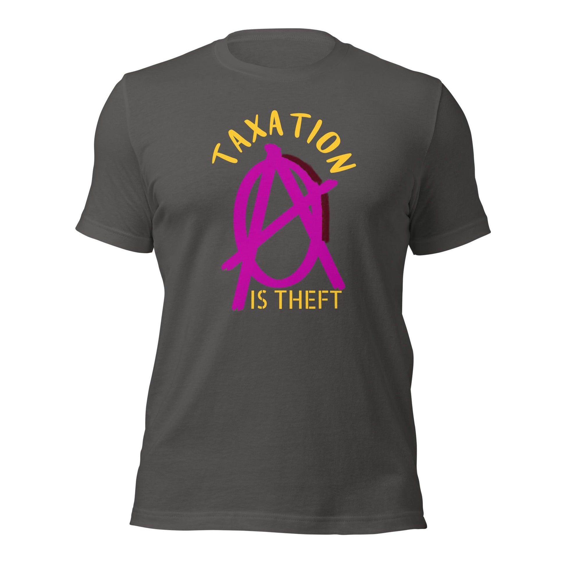 Anarchy Wear Pink "Taxation Is Theft" Unisex t-shirt - AnarchyWear