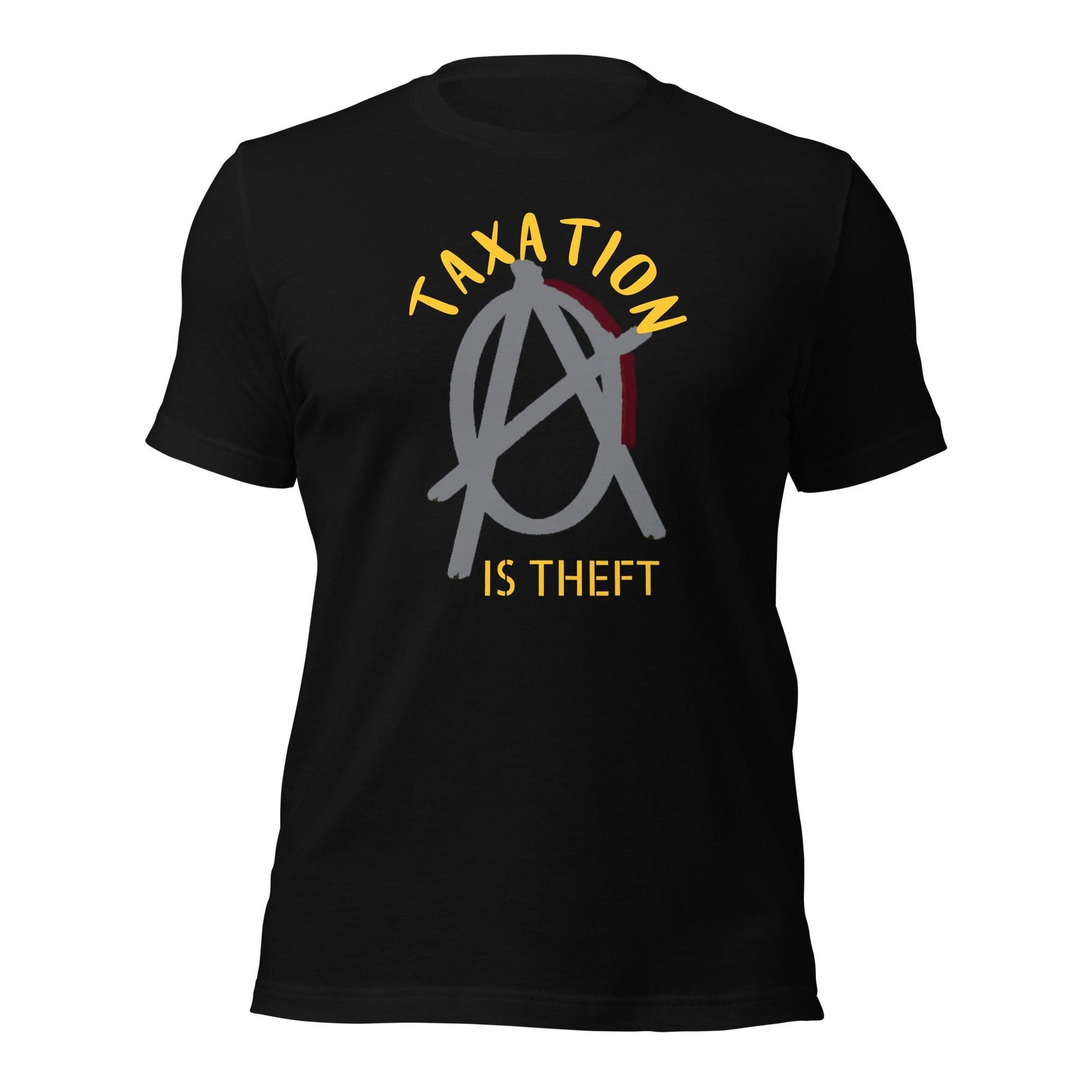 Anarchy Wear Agora Grey "Taxation Is Theft" Unisex t-shirt - AnarchyWear