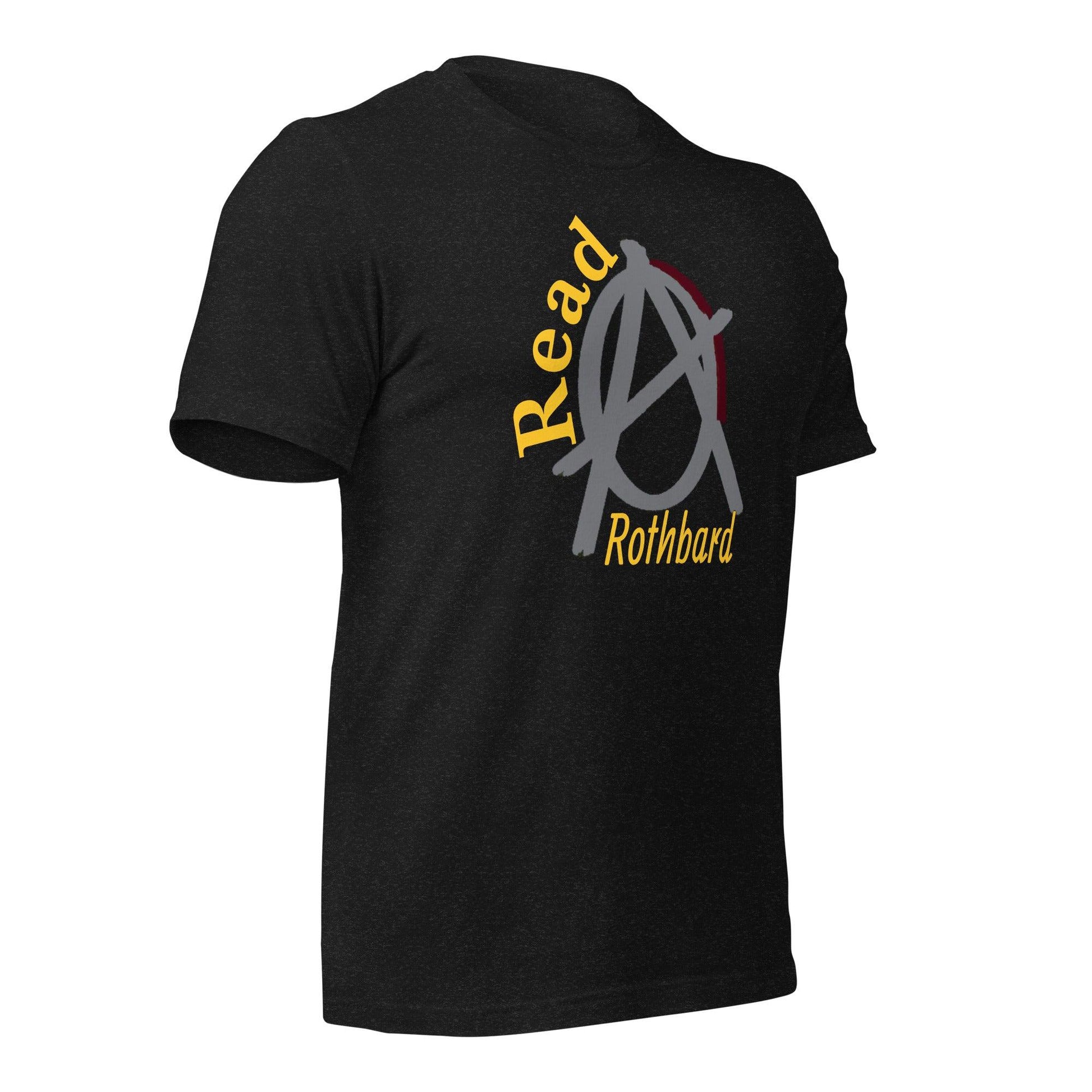 Anarchy Wear Agora Grey "Read Rothbard" Unisex t-shirt - AnarchyWear