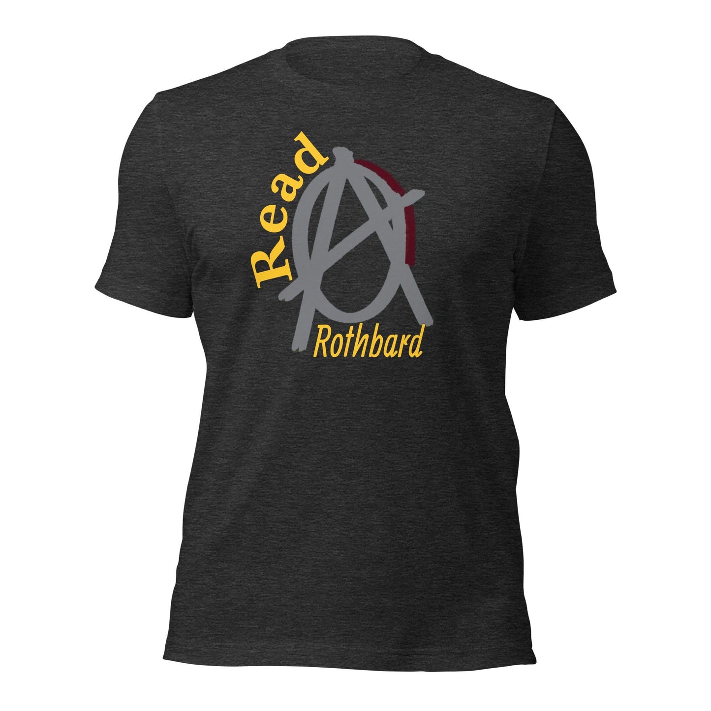 Anarchy Wear Agora Grey "Read Rothbard" Unisex t-shirt - AnarchyWear