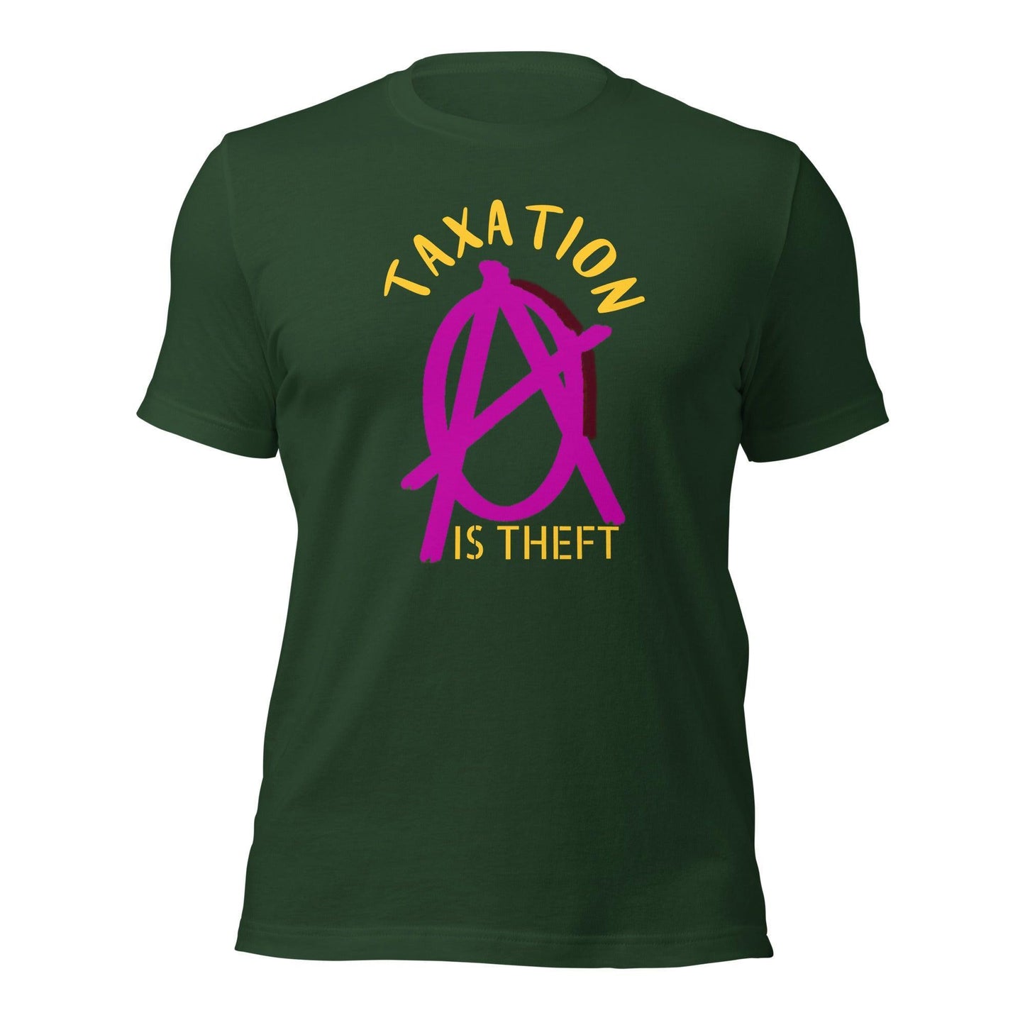 Anarchy Wear Pink "Taxation Is Theft" Unisex t-shirt - AnarchyWear