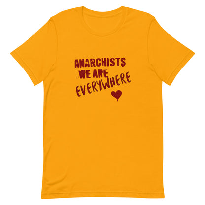 Anarchy Wear "We Are Every Where" Red Unisex t-shirt