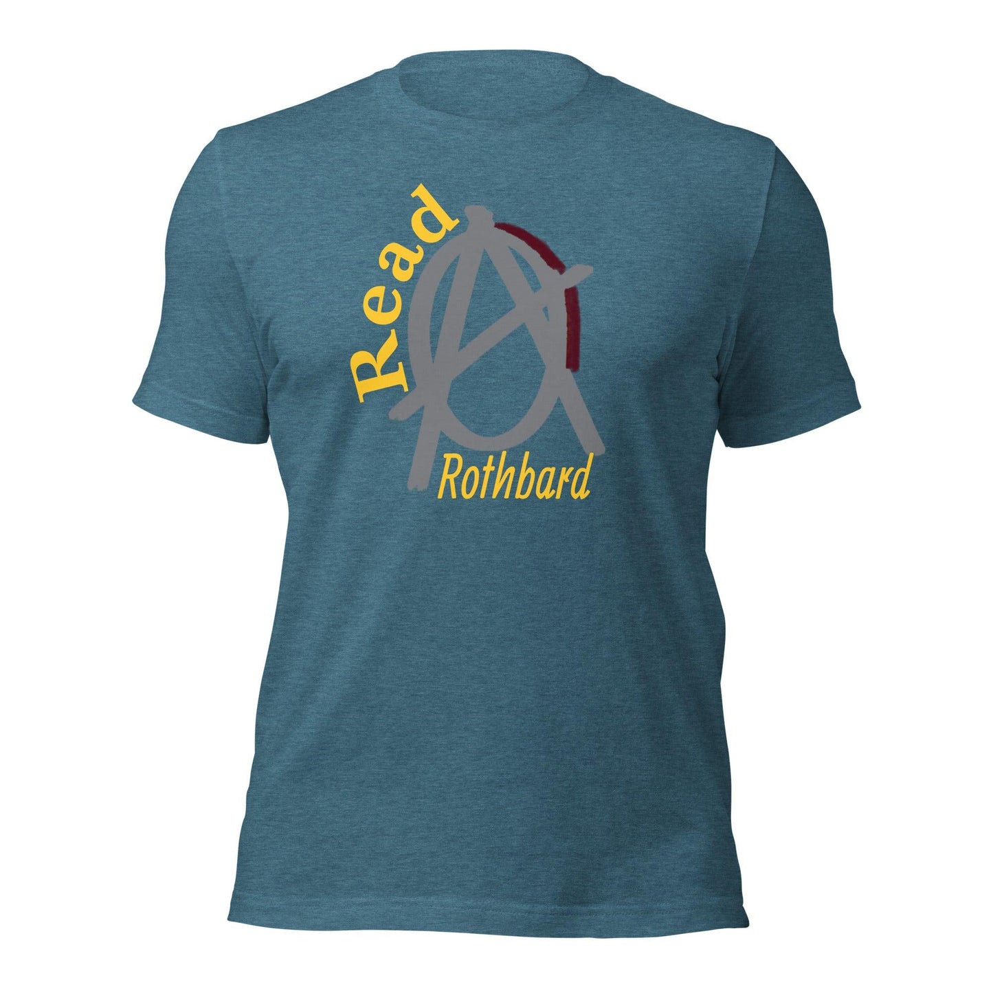 Anarchy Wear Agora Grey "Read Rothbard" Unisex t-shirt - AnarchyWear