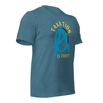 Anarchy Wear Blue "Taxation Is Theft" Unisex t-shirt - AnarchyWear